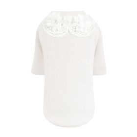 Sweet Magnolia Dog Sweater (Color: Cream, size: XS)