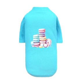 Macaoon Dog Tee (Color: Teal, size: SM)