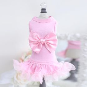 Ballerina Dog Dress Collection (Color: Pink, size: LG)