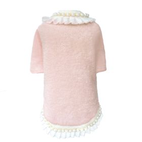 Dream Pearls Dog Sweater (Color: Peach, size: MD)