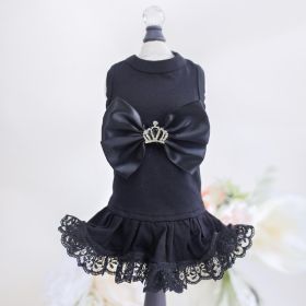 Royal Princess Dog Dress (Color: Black, size: XS)