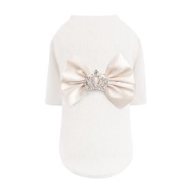 Royal Princess Dog Sweater (Color: Ivory, size: LG)