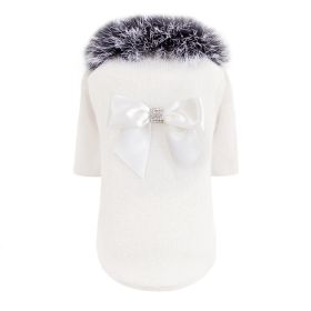 High Society Dog Sweater (Color: Cream, size: XXS)